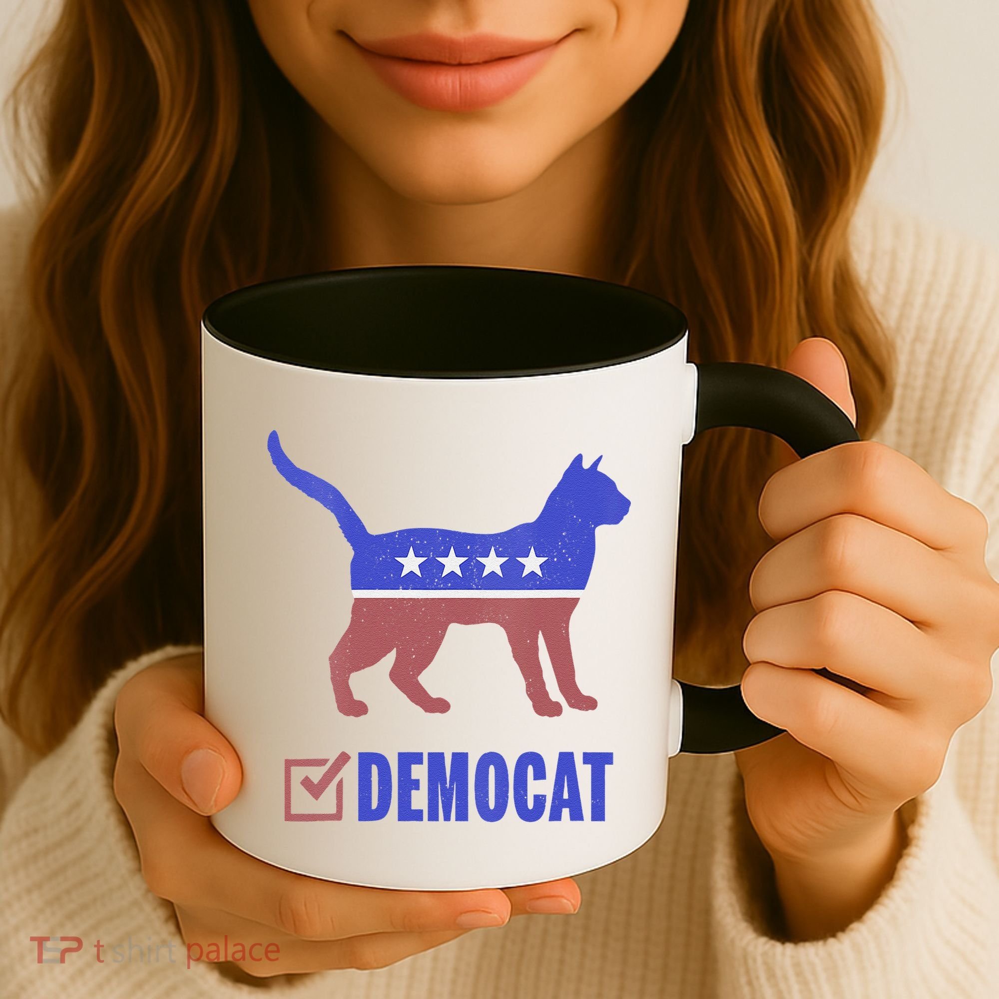 Democat Funny Cat Ladies For Kamala Yes We Kam Coffee Mug