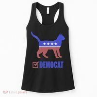 Democat Funny Cat Ladies For Kamala Yes We Kam Women's Tank Top thumb 0