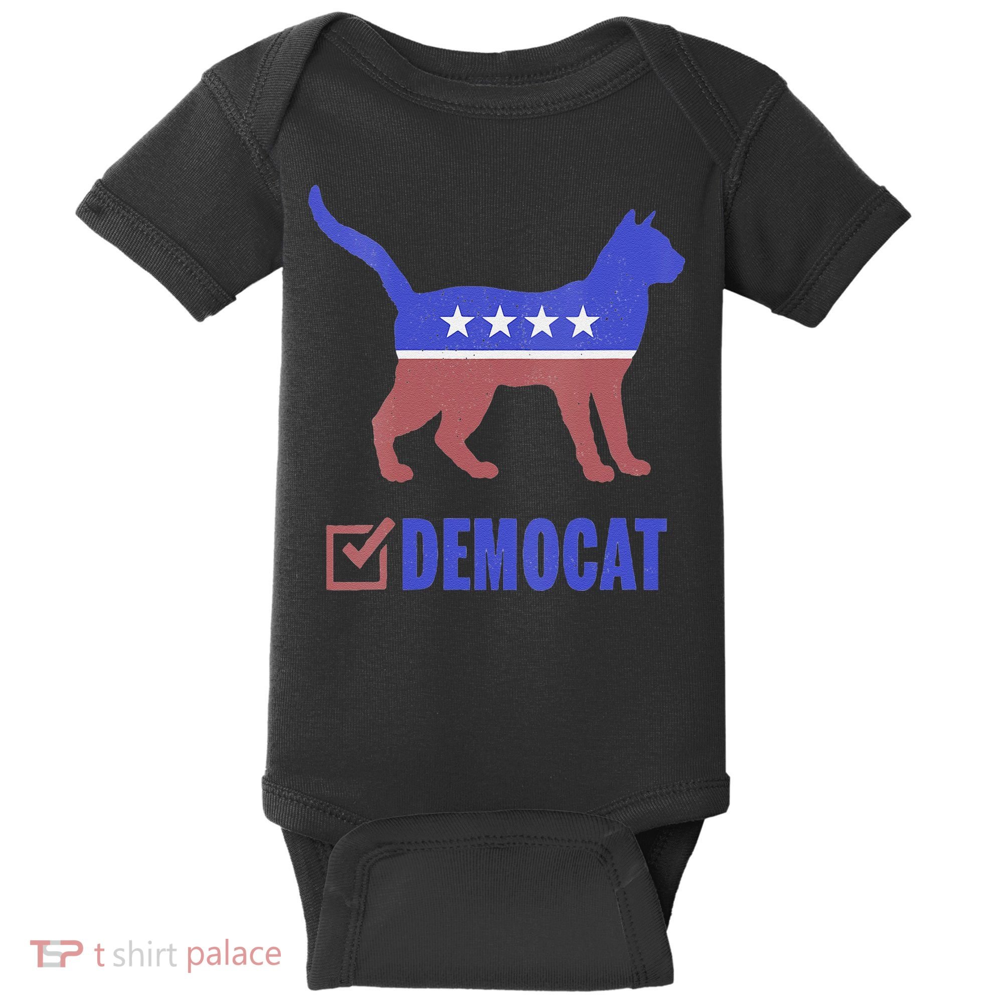 Democat Funny Cat Ladies For Kamala Yes We Kam Baby Bodysuit