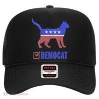 Democat Funny Cat Ladies For Kamala Yes We Kam Hat thumb 0
