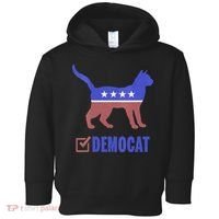 Democat Funny Cat Ladies For Kamala Yes We Kam Toddler Hoodie thumb 0