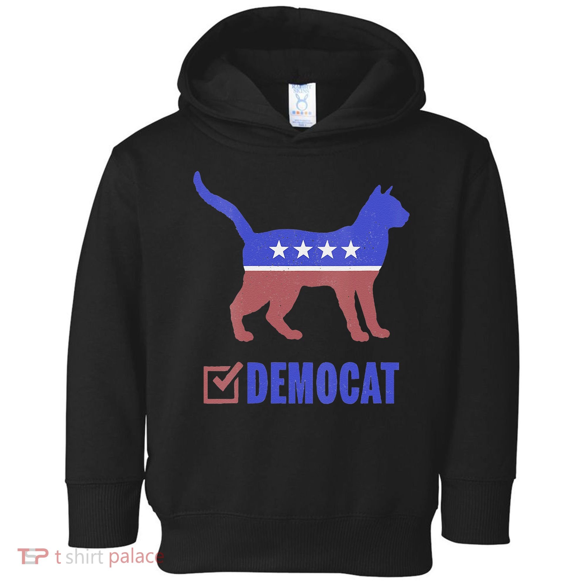 Democat Funny Cat Ladies For Kamala Yes We Kam Toddler Hoodie