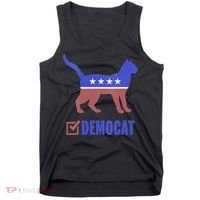 Democat Funny Cat Ladies For Kamala Yes We Kam Tank Top thumb 0