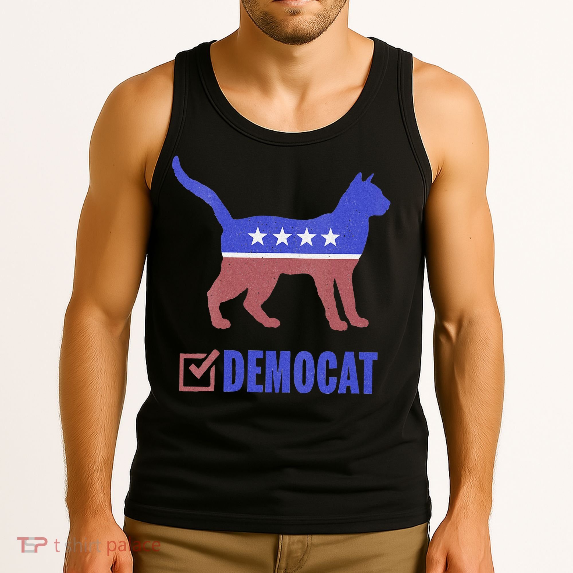 Democat Funny Cat Ladies For Kamala Yes We Kam Tank Top