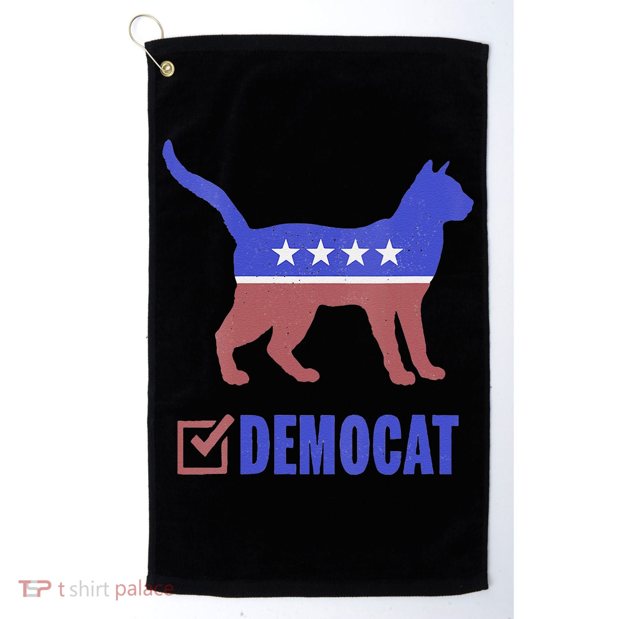 Democat Funny Cat Ladies For Kamala Yes We Kam Golf Towel