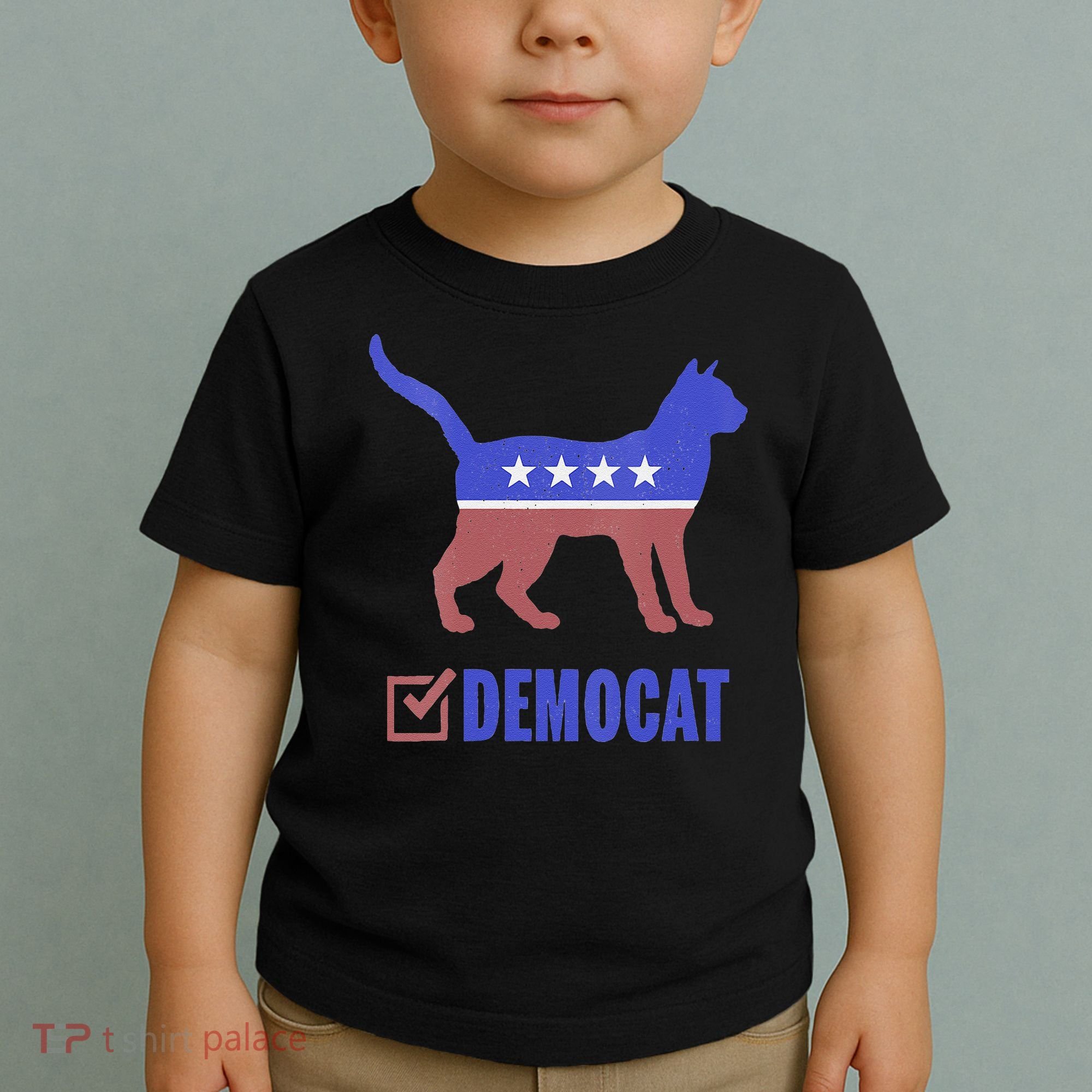 Democat Funny Cat Ladies For Kamala Yes We Kam Toddler T-Shirt