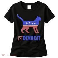 Democat Funny Cat Ladies For Kamala Yes We Kam Women's T-Shirt thumb 0