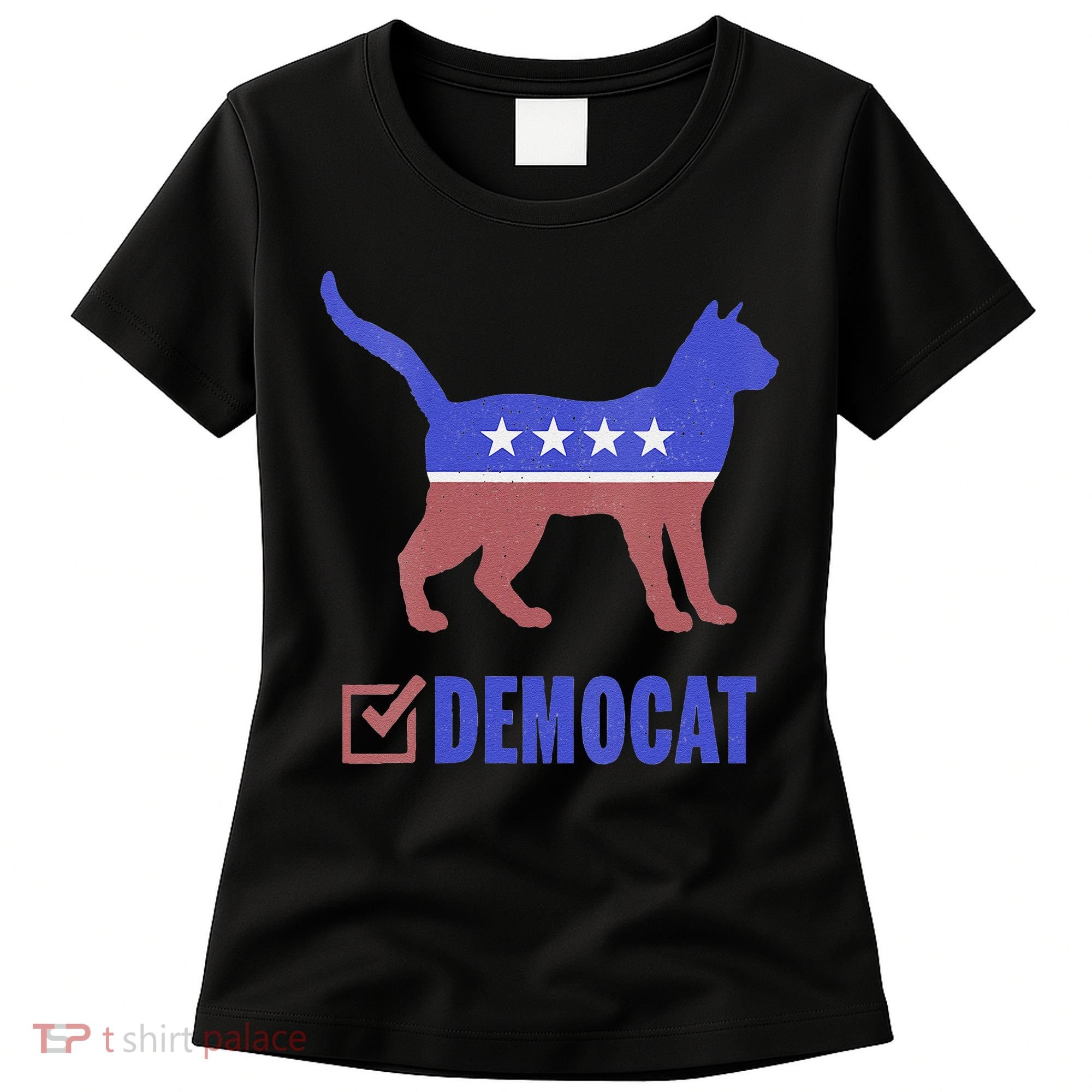 Democat Funny Cat Ladies For Kamala Yes We Kam Women's T-Shirt