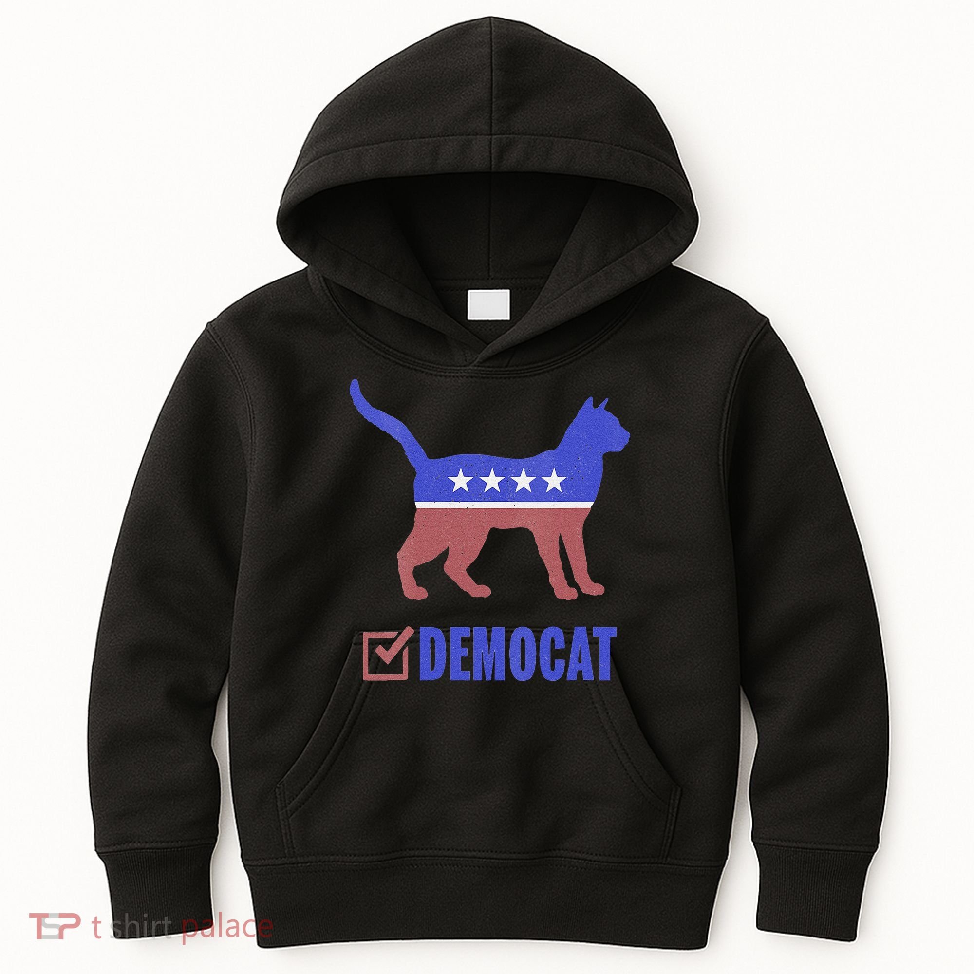 Democat Funny Cat Ladies For Kamala Yes We Kam Kids Hoodie