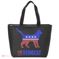 Democat Funny Cat Ladies For Kamala Yes We Kam Tote Bag thumb 0