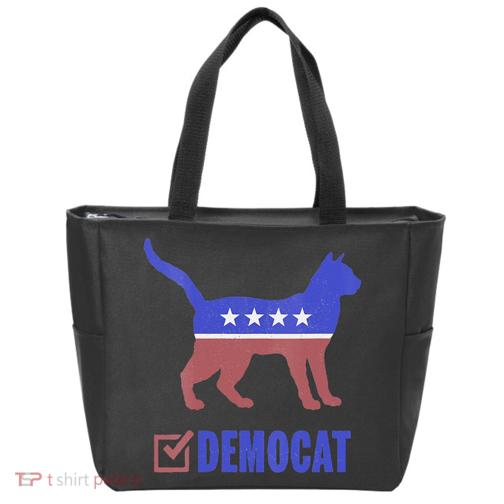 Democat Funny Cat Ladies For Kamala Yes We Kam Tote Bag