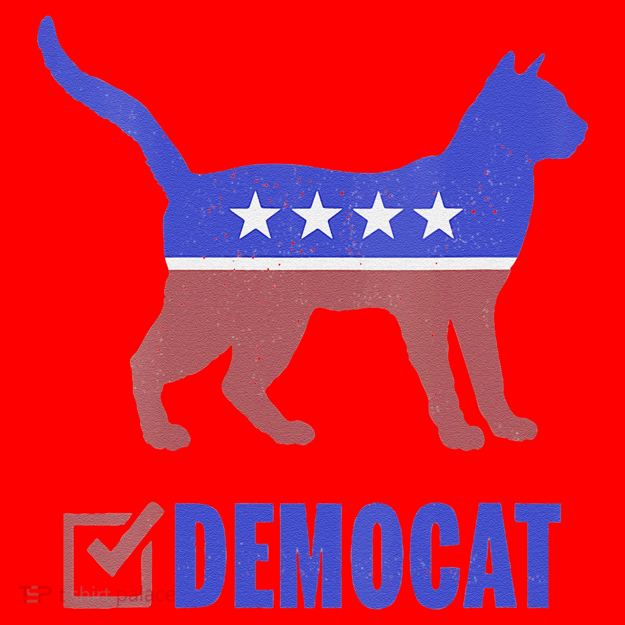 Democat Funny Cat Ladies For Kamala Yes We Kam Santa Hat
