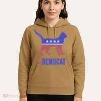 Democat Funny Cat Ladies For Kamala Yes We Kam Hoodie thumb 5