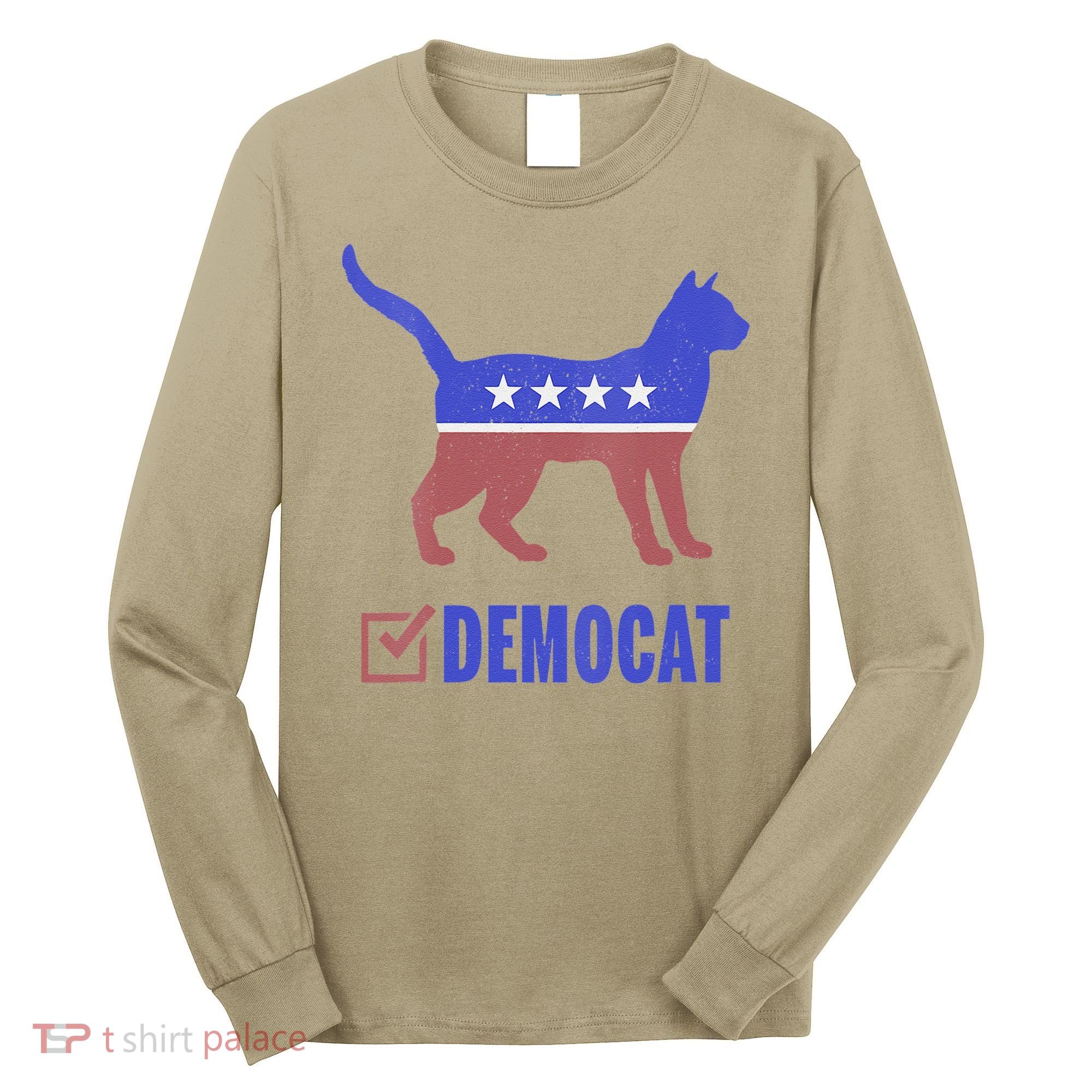 Democat Funny Cat Ladies For Kamala Yes We Kam Long Sleeve Shirt