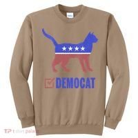 Democat Funny Cat Ladies For Kamala Yes We Kam Sweatshirt thumb 0