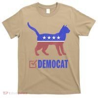 Democat Funny Cat Ladies For Kamala Yes We Kam T-Shirt thumb 0