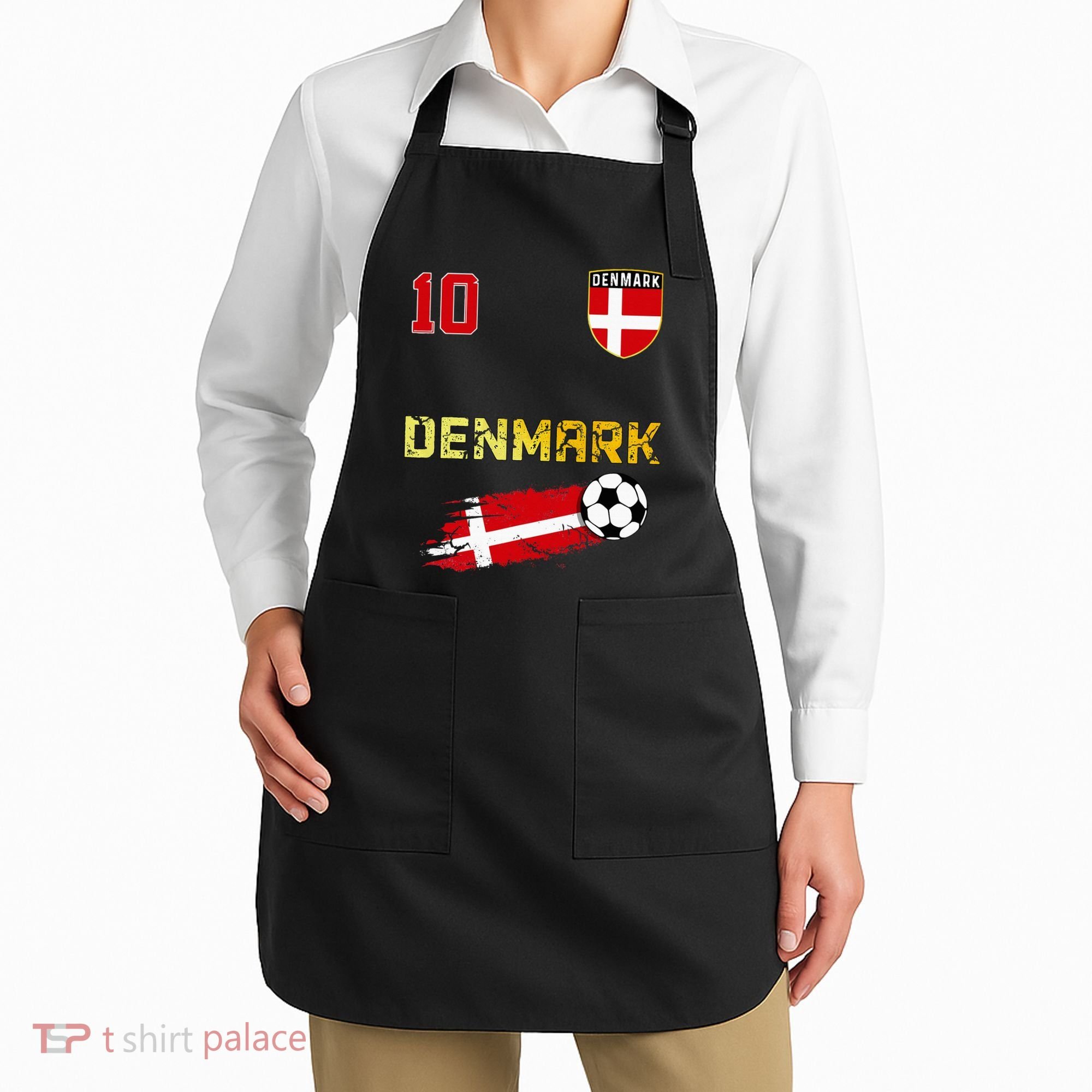 Denmark Flag Danish Pride Lovers Apron