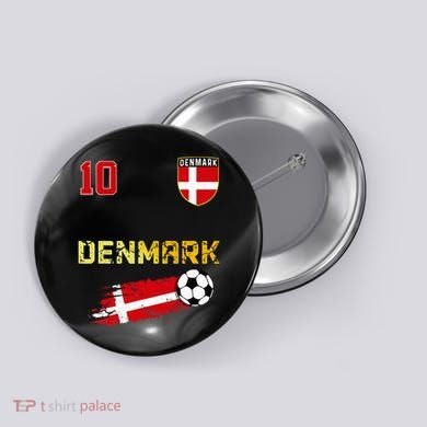 Denmark Flag Danish Pride Lovers Button