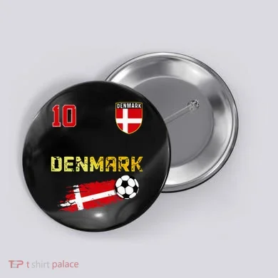 Denmark Flag Danish Pride Lovers Button