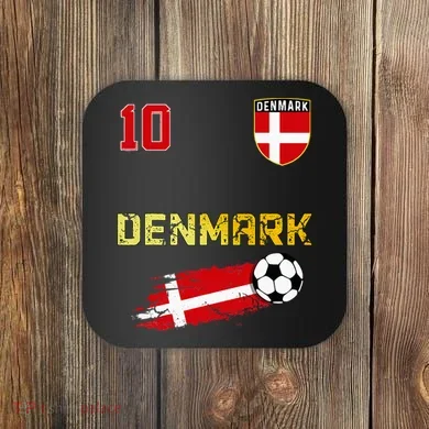Denmark Flag Danish Pride Lovers Coaster