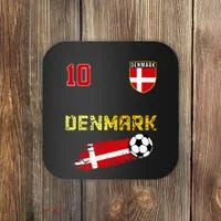 Denmark Flag Danish Pride Lovers Coaster thumb 0