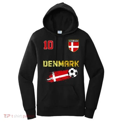 Denmark Flag Danish Pride Lovers Women's Hoodie