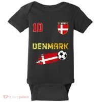 Denmark Flag Danish Pride Lovers Baby Bodysuit thumb 0
