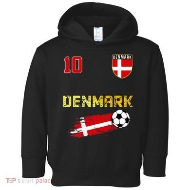 Denmark Flag Danish Pride Lovers Toddler Hoodie
