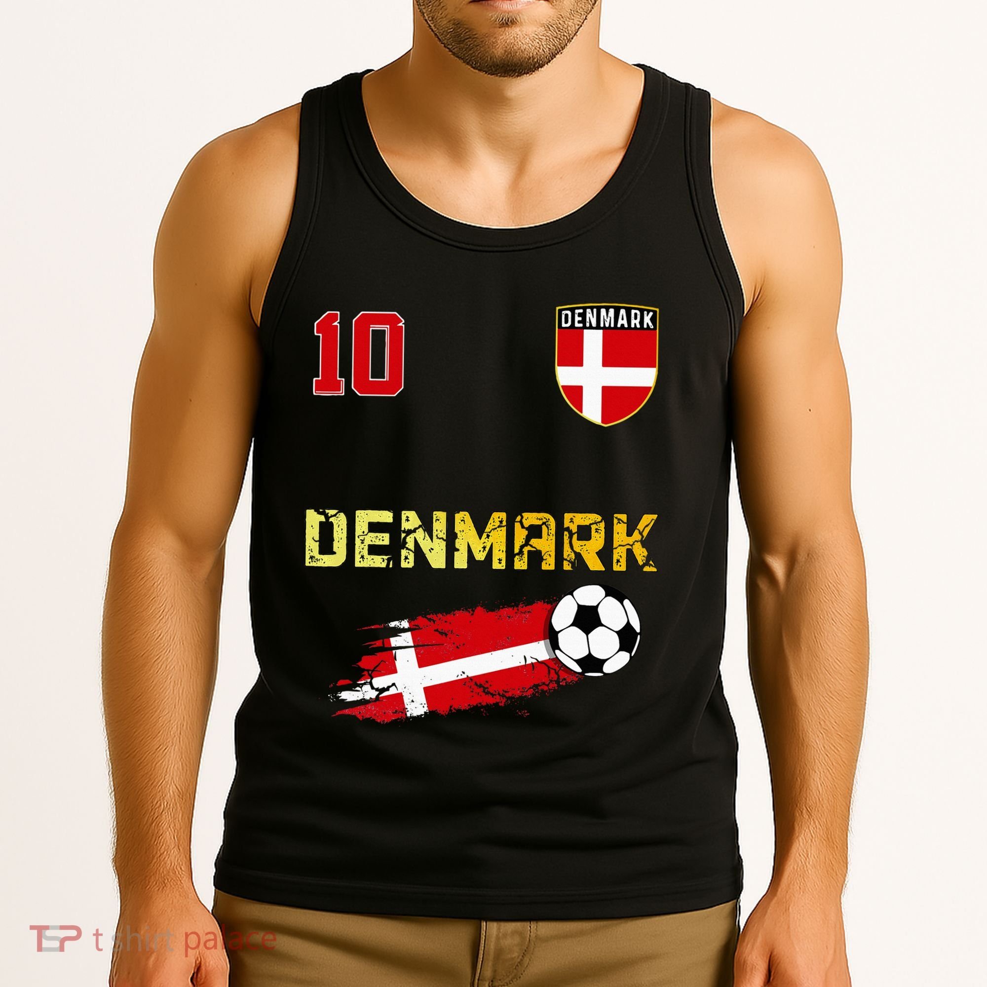 Denmark Flag Danish Pride Lovers Tank Top