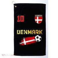 Denmark Flag Danish Pride Lovers Golf Towel thumb 0