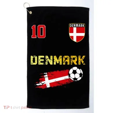 Denmark Flag Danish Pride Lovers Golf Towel
