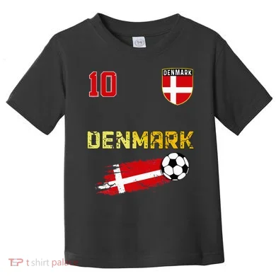 Denmark Flag Danish Pride Lovers Toddler T-Shirt