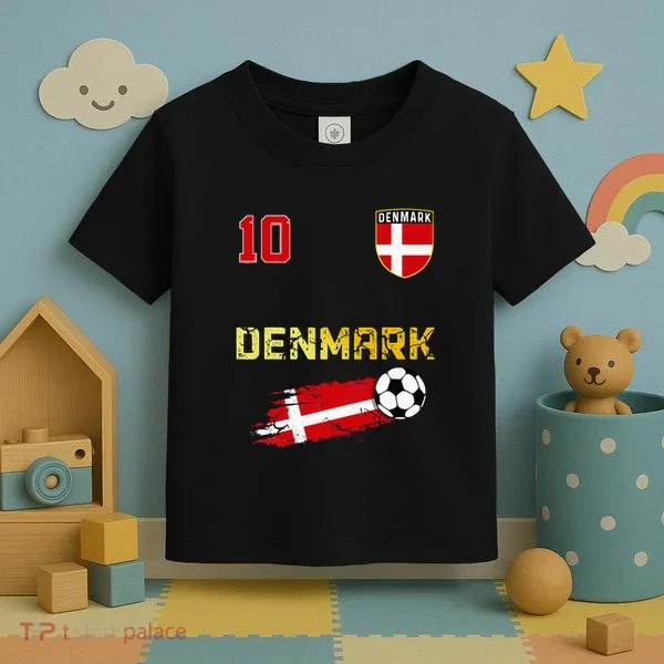 Denmark Flag Danish Pride Lovers Toddler T-Shirt