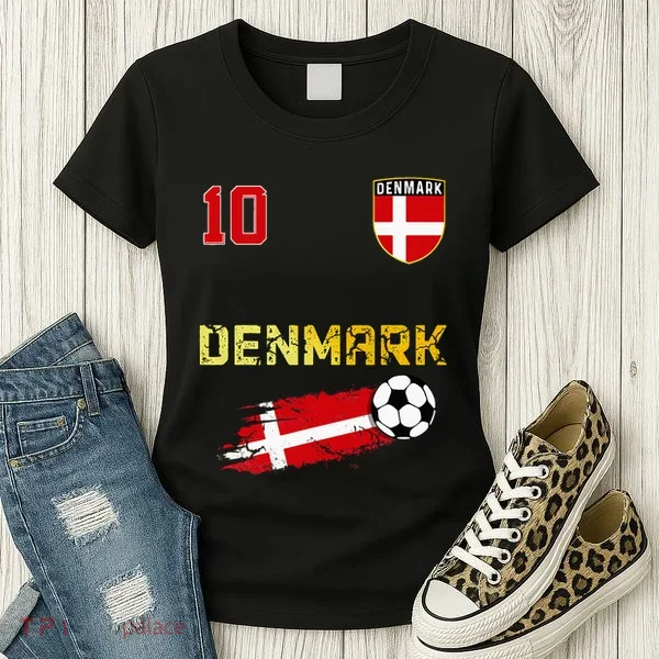 Denmark Flag Danish Pride Lovers Women's T-Shirt