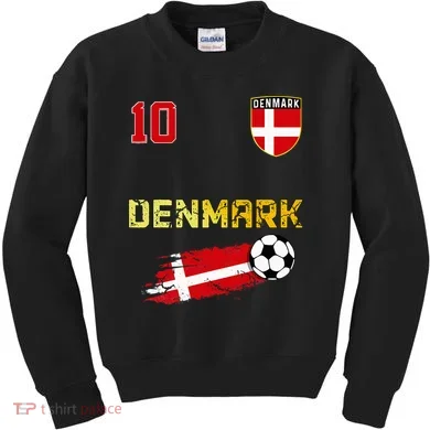 Denmark Flag Danish Pride Lovers Kids Sweatshirt