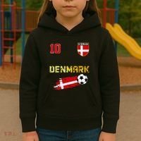 Denmark Flag Danish Pride Lovers Kids Hoodie thumb 3