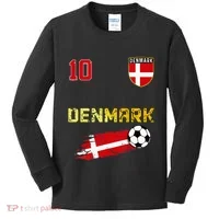 Denmark Flag Danish Pride Lovers Kids Long Sleeve Shirt thumb 0