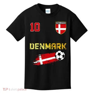 Denmark Flag Danish Pride Lovers Kids T-Shirt