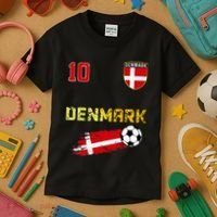 Denmark Flag Danish Pride Lovers Kids T-Shirt thumb 3