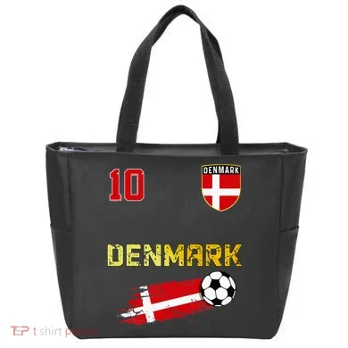 Denmark Flag Danish Pride Lovers Tote Bag