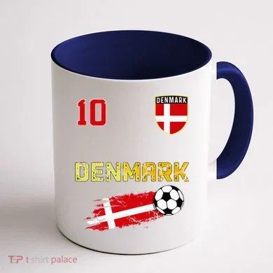 Denmark Flag Danish Pride Lovers Coffee Mug back