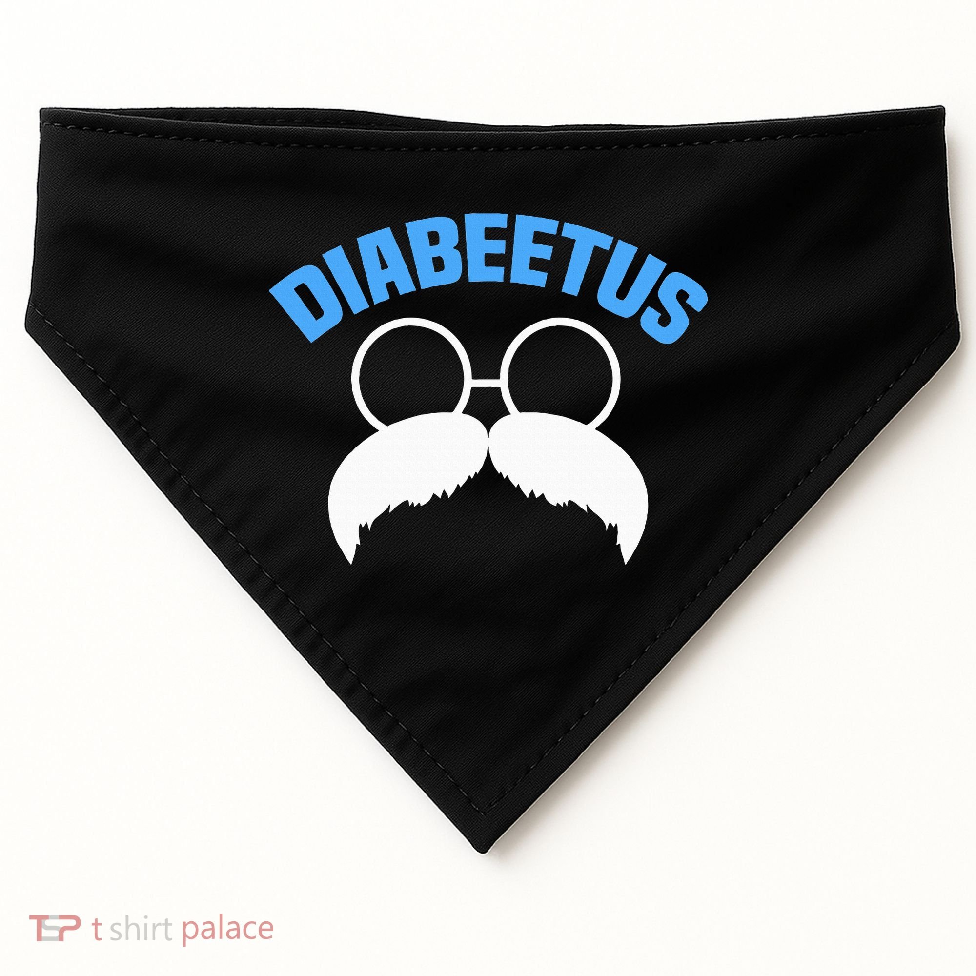 Diabeetus Funny Diabetes Awareness Diabetic Beard USA-Made Doggie Bandana