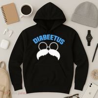 Diabeetus Funny Diabetes Awareness Diabetic Beard Hoodie thumb 3