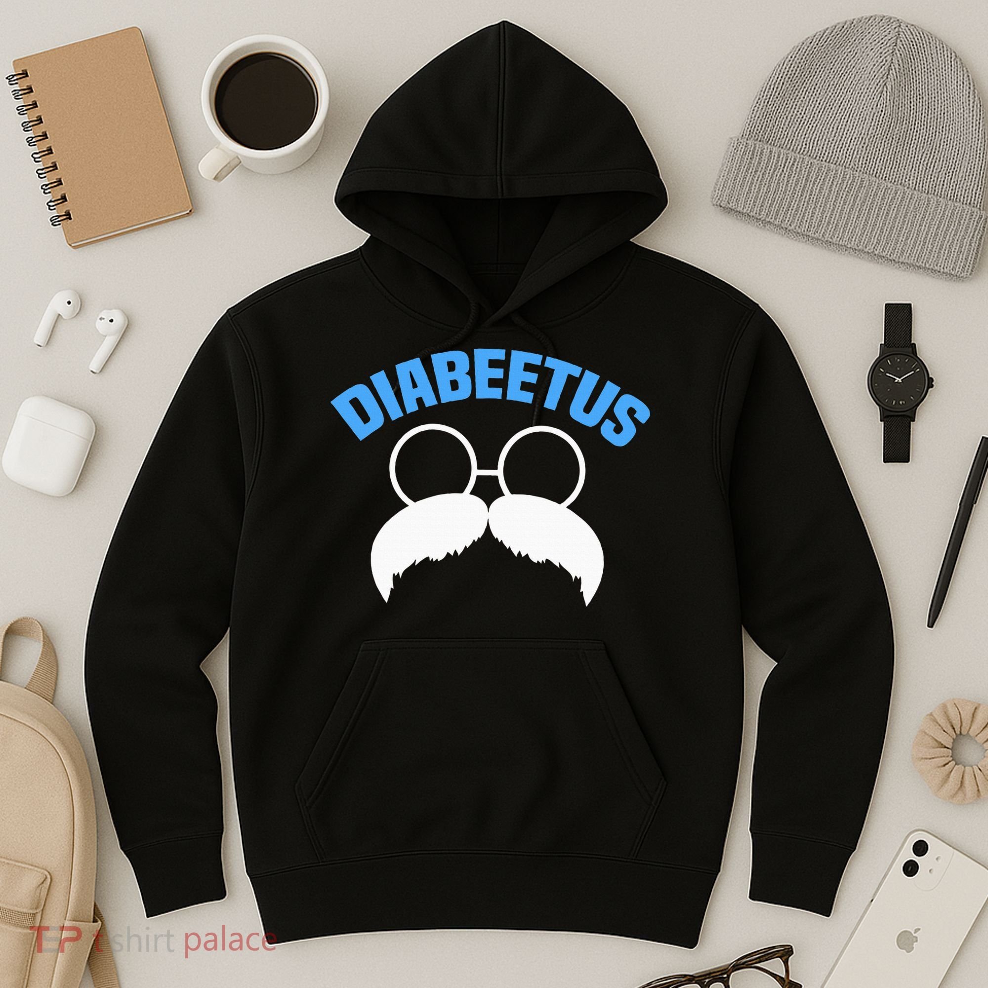 Diabeetus Funny Diabetes Awareness Diabetic Beard Hoodie