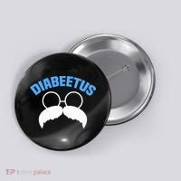 Diabeetus Funny Diabetes Awareness Diabetic Beard Button thumb 0