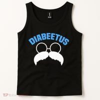 Diabeetus Funny Diabetes Awareness Diabetic Beard Tank Top thumb 2