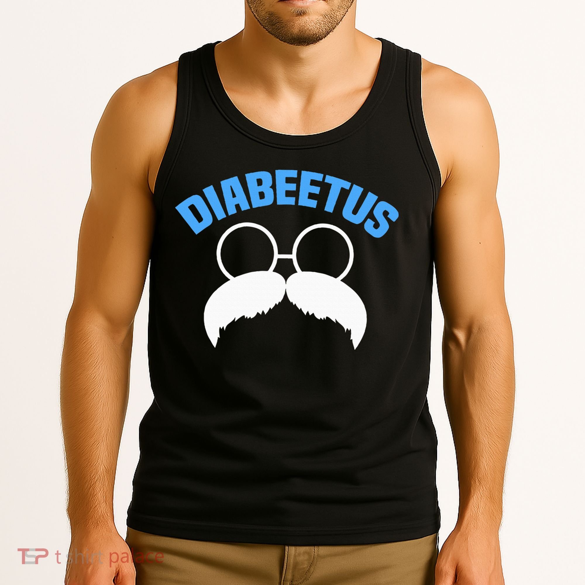 Diabeetus Funny Diabetes Awareness Diabetic Beard Tank Top