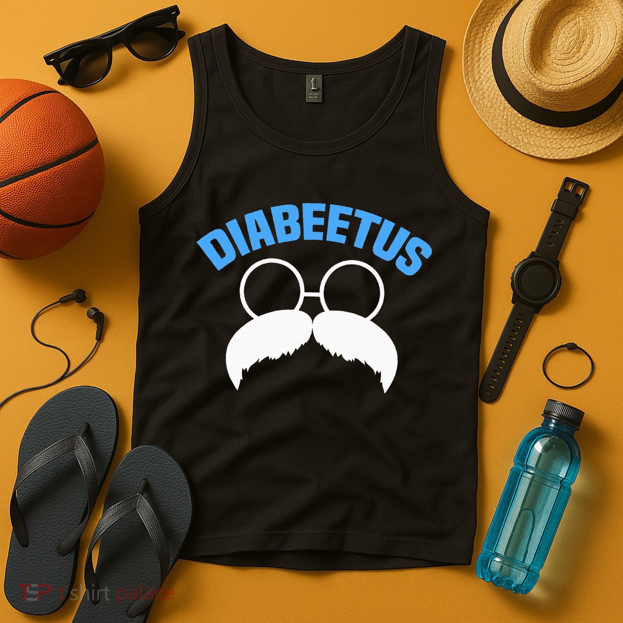 Diabeetus Funny Diabetes Awareness Diabetic Beard Tank Top
