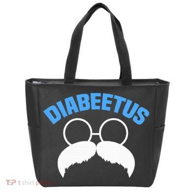 Diabeetus Funny Diabetes Awareness Diabetic Beard Tote Bag