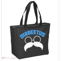 Diabeetus Funny Diabetes Awareness Diabetic Beard Tote Bag thumb 2
